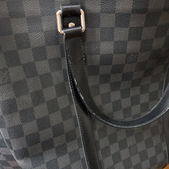 LOUIS VUITTON Tadao Hand Tote bag Damier Graphite Leather Black FLASH SALE - Picture 10 of 13